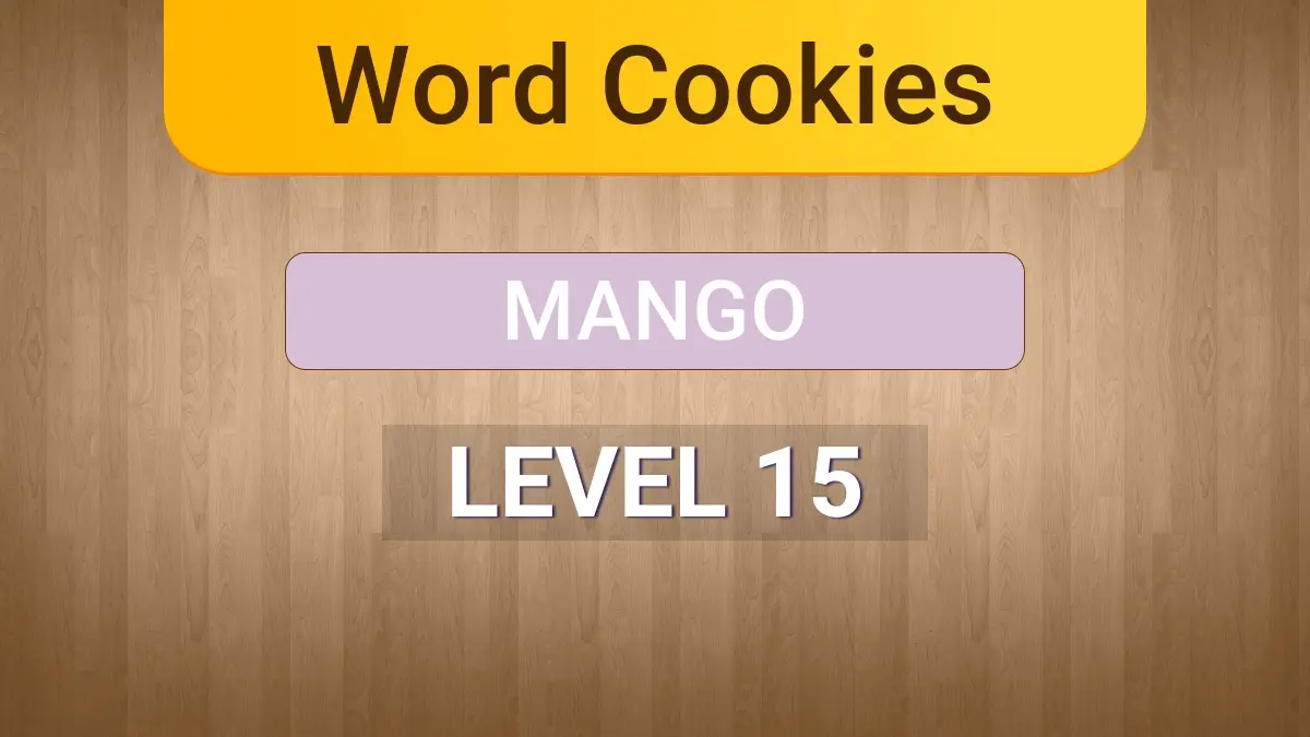 Word Cookies Mango Level 15