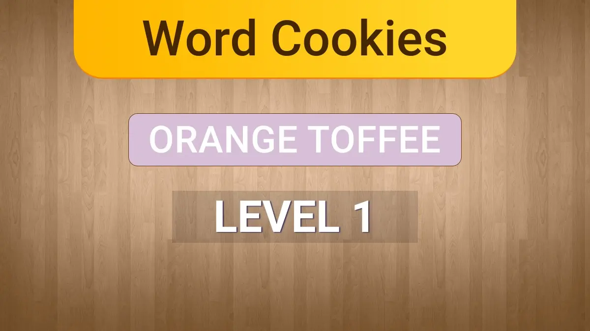 Word Cookies Orange Toffee Level 1
