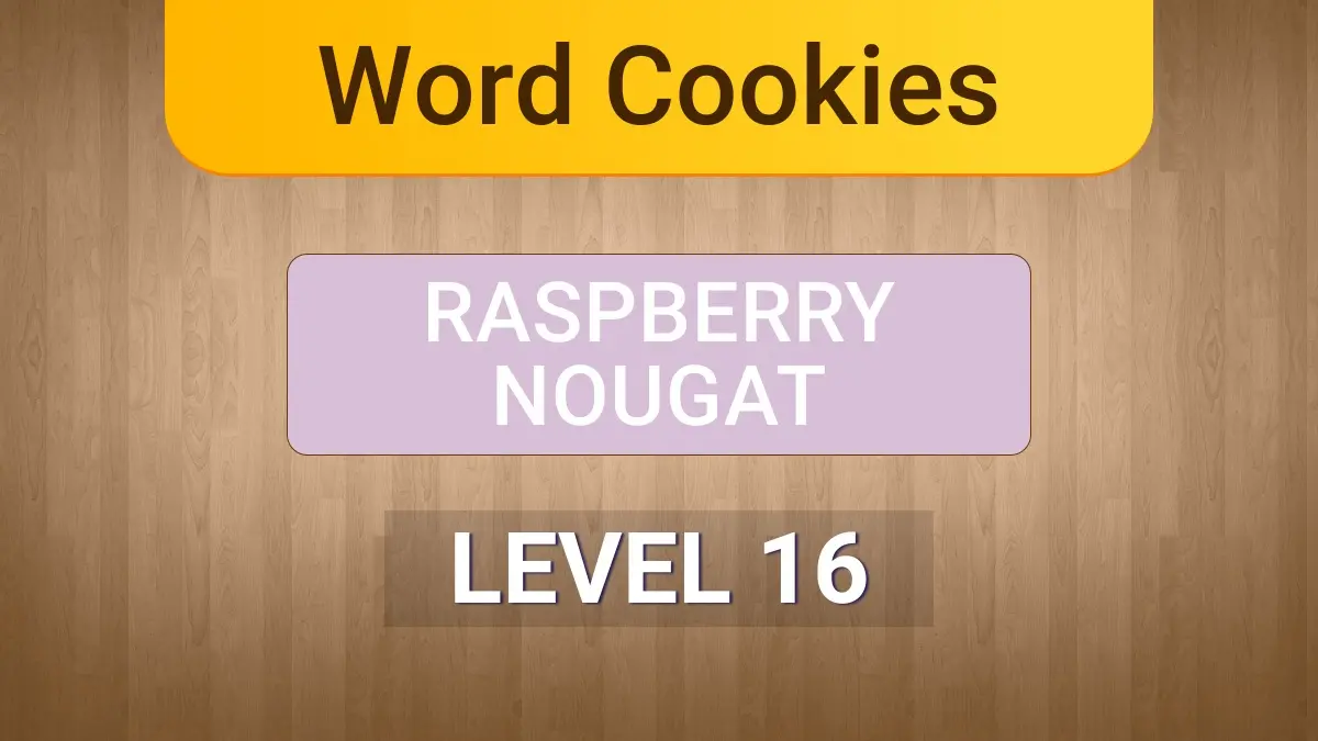 Word Cookies Raspberry Nougat Level 16