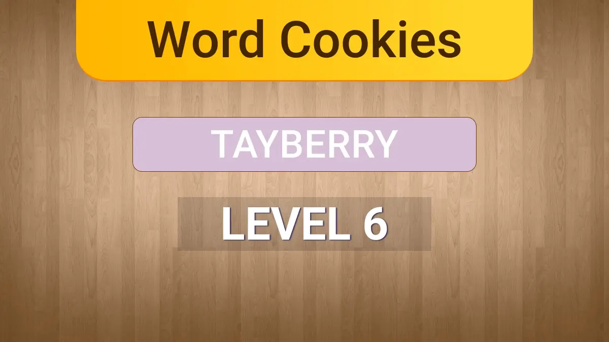 Word Cookies Tayberry Level 6